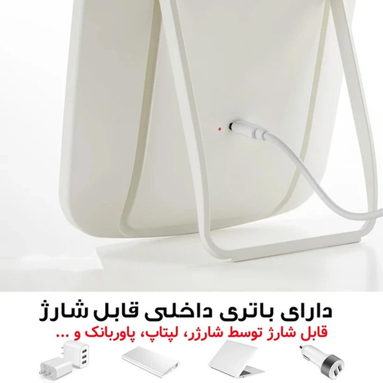 آینه آرایشی رومیزی مدل چراغ دار کد YX-2142A