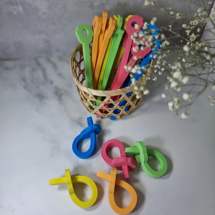 بیگودی مو مدل فومی بسته 50 عددی