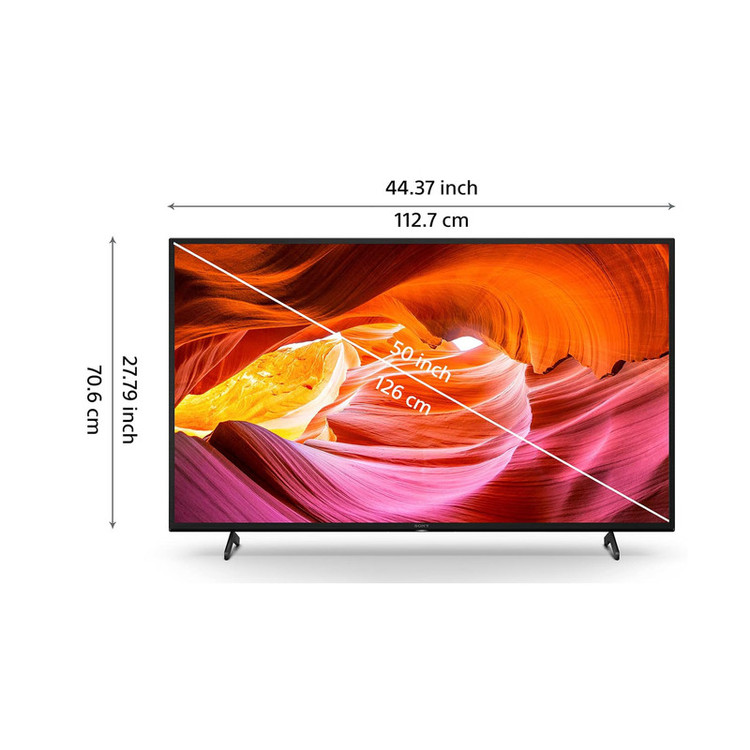 تلویزیون ال ای دی هوشمند سونی مدل 50X75K سایز 50 اینچ