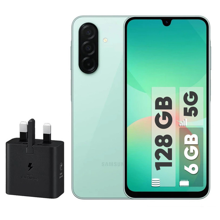 گوشی موبایل سامسونگ مدل Galaxy A26 دو سیم کارت ظرفیت 128 گیگابایت و رم 6 گیگابایت - به همراه شارژر 25 وات سامسونگ