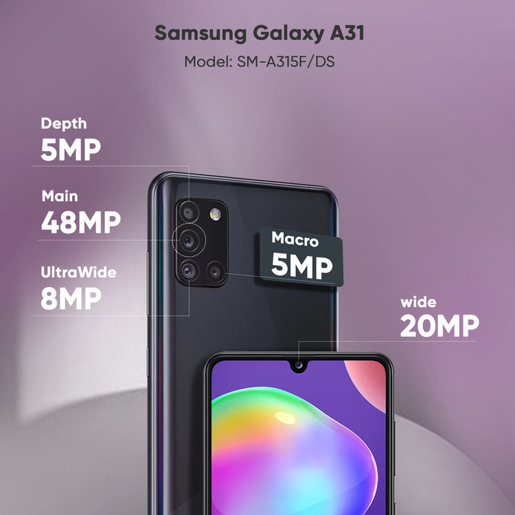 گوشی موبایل سامسونگ مدل Galaxy A31 SM-A315F/DS دو سیم کارت ظرفیت 128 گیگابایت