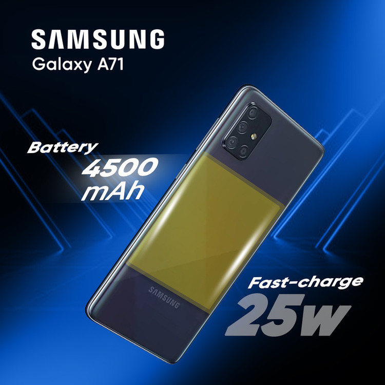 گوشی موبایل سامسونگ مدل Galaxy A71 SM-A715F/DS دو سیمکارت ظرفیت 128 گیگابایت و رم 8 گیگابایت