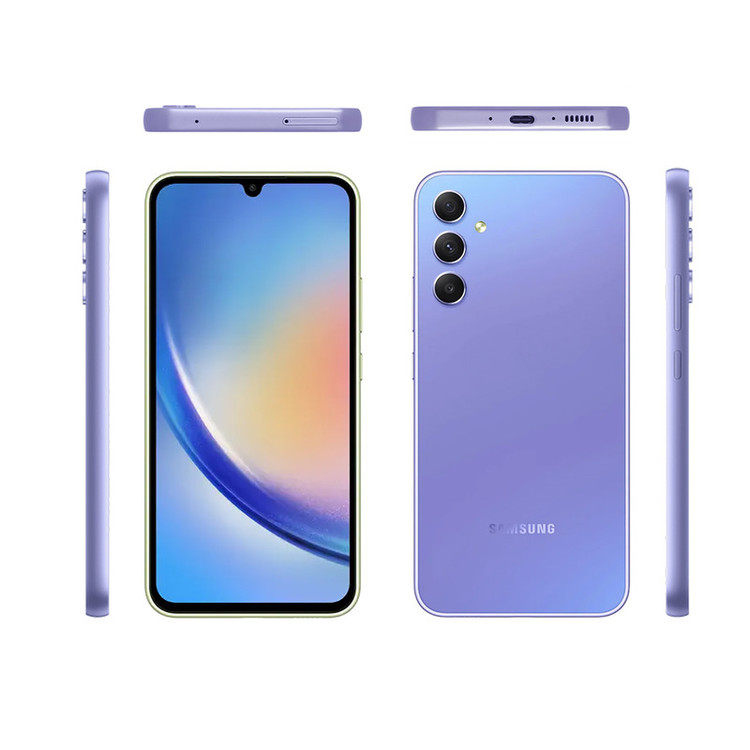 گوشی موبایل سامسونگ مدل Galaxy A34 5G دو سیم کارت ظرفیت 128 گیگابایت و رم 8 گیگابایت به همراه شارژر سامسونگ - ویتنام
