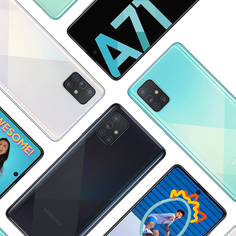 گوشی موبایل سامسونگ مدل Galaxy A71 SM-A715F/DS دو سیمکارت ظرفیت 128 گیگابایت همراه با رم 8 گیگابایت - طرح قیمت شگفت انگیز