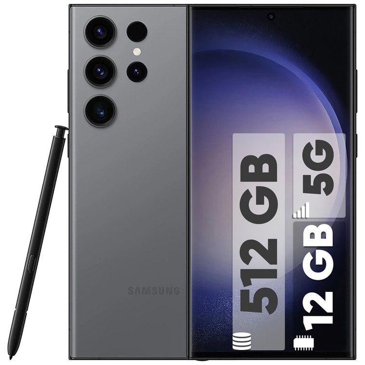 گوشی موبایل سامسونگ مدل Galaxy S23 Ultra دو سیم کارت ظرفیت 512 گیگابایت و رم 12 گیگابایت به همراه شارژر 45 وات سامسونگ