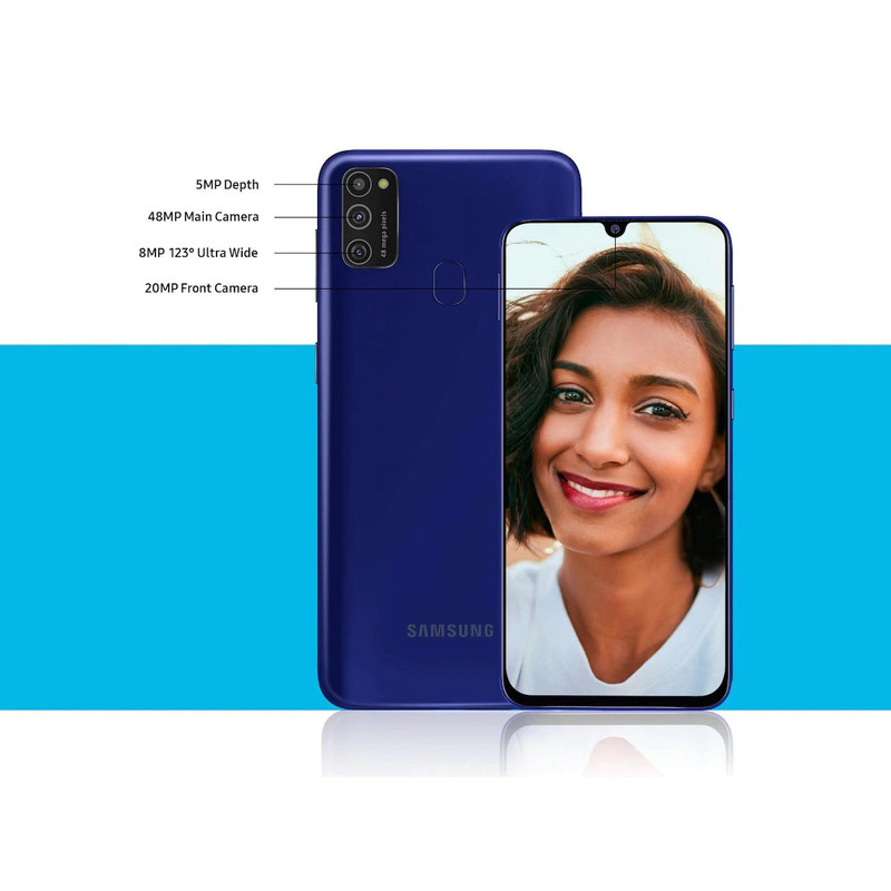 گوشی موبایل سامسونگ مدل Galaxy M21 SM-M215 دو سیم کارت ظرفیت 64 گیگابایت - اکتیو