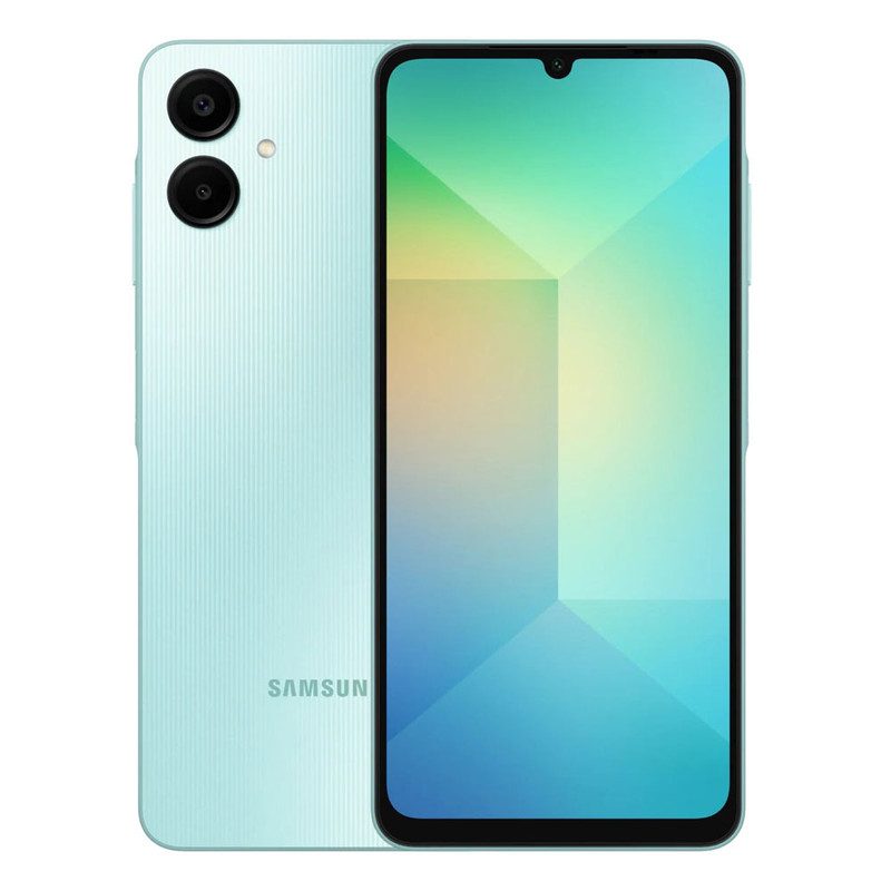 گوشی موبایل سامسونگ مدل Galaxy A06 5G دو سیم کارت 128 گیگابایت و رم 6 گیگابایت به همراه شارژر 25 وات سامسونگ