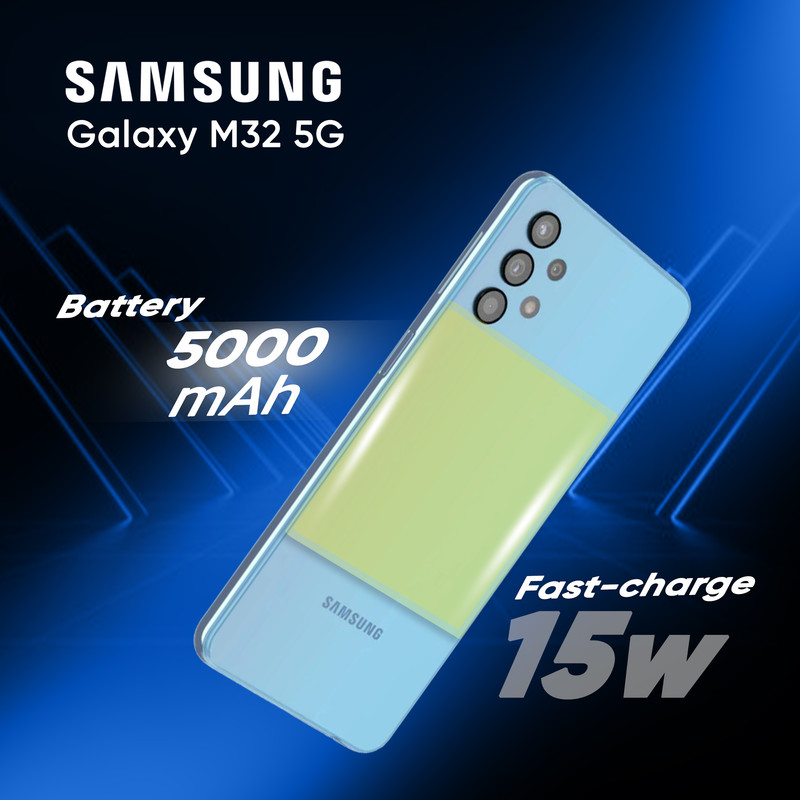 گوشی موبایل سامسونگ مدل Galaxy M32 5G SM-M326B/DS دو سیم کارت ظرفیت 128 گیگابایت و رم 6 گیگابایت - اکتیو