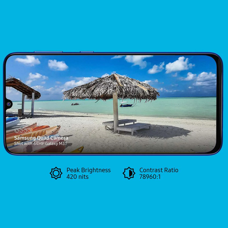 گوشی موبایل سامسونگ مدل Galaxy M31 SM-M315F/DS دو سیم کارت ظرفیت 128گیگابایت و 8 گیگابایت رم - اکتیو