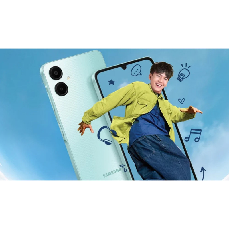 گوشی موبایل سامسونگ مدل Galaxy A06 دو سیم کارت ظرفیت 64 گیگابایت و رم 4 گیگابایت - به همراه بسته اینترنت 100 گیگابایتی یک ماهه همراه اول