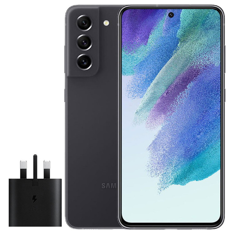 گوشی موبایل سامسونگ مدل Galaxy S21 FE 5G دو سیم کارت ظرفیت 256 گیگابایت و رم 8 گیگابایت به همراه شارژر سامسونگ