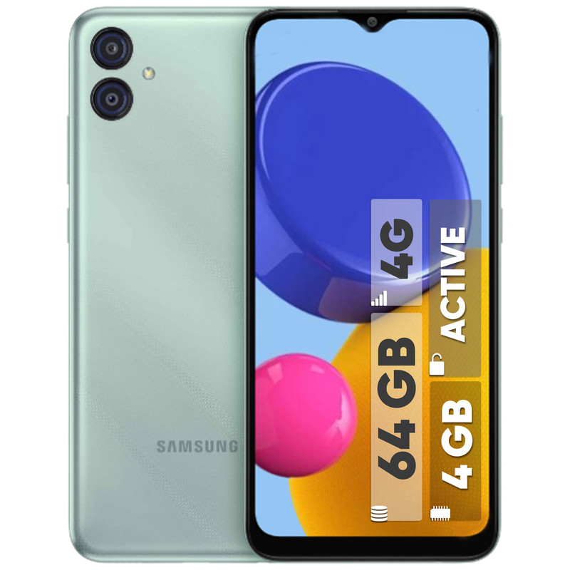 گوشی موبایل سامسونگ مدل Galaxy M04 دو سیم‌ کارت ظرفیت 64 گیگابایت و رم 4 گیگابایت - اکتیو