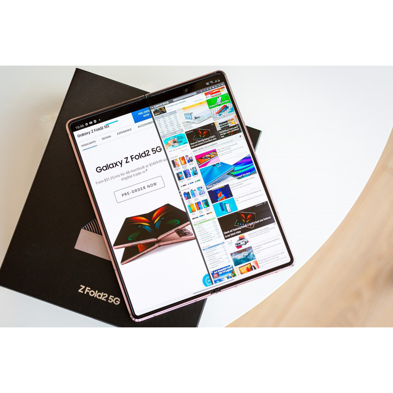 گوشی موبایل سامسونگ مدل Galaxy Z Fold2 5G SM-F916B تک سیمکارت ظرفیت 256 گیگابایت و رم 12 گیگابایت