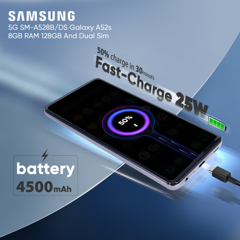 گوشی موبایل سامسونگ مدل Galaxy A52s 5G دو سیم کارت ظرفیت 128 گیگابایت و رم 8 گیگابایت - ویتنام