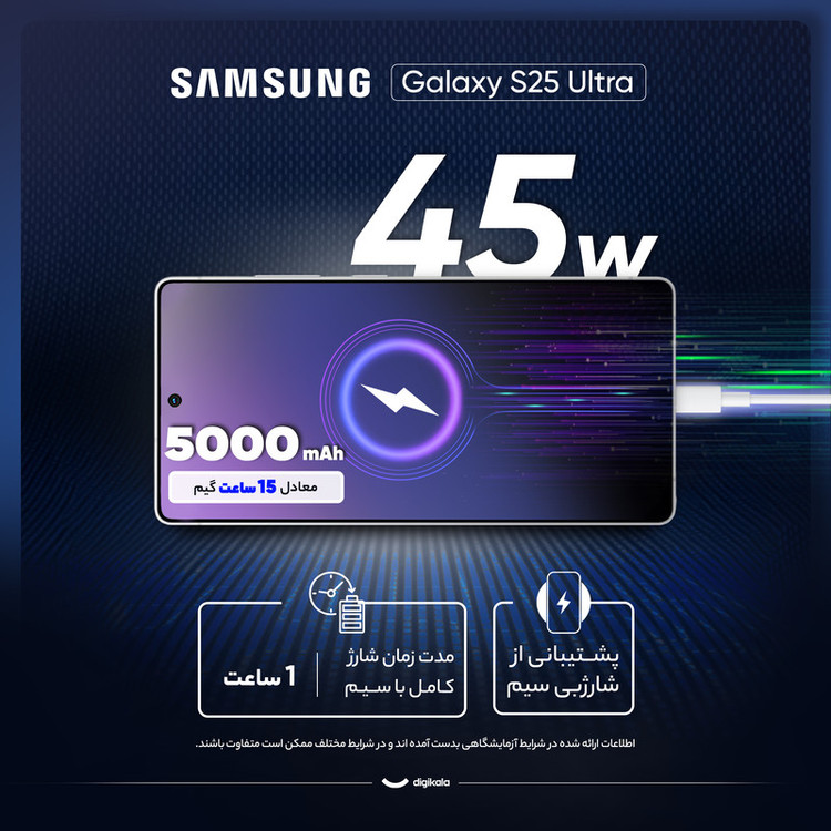 گوشی موبایل سامسونگ مدل Galaxy S25 Ultra دو سیم کارت ظرفیت یک ترابایت و رم 12 گیگابایت