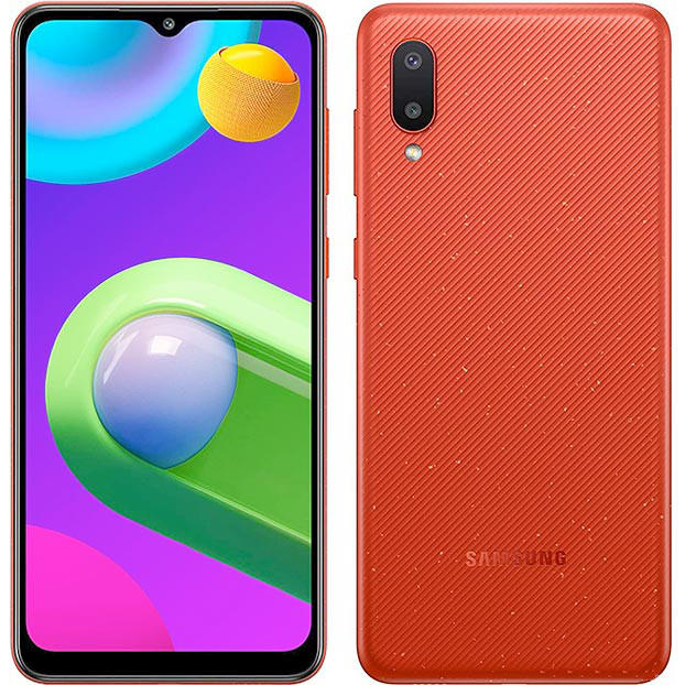 گوشی موبایل سامسونگ مدل Galaxy M02 SM-M022F/DS دو سیم کارت ظرفیت 32 گیگابایت و 2 گیگابایت رم - اکتیو