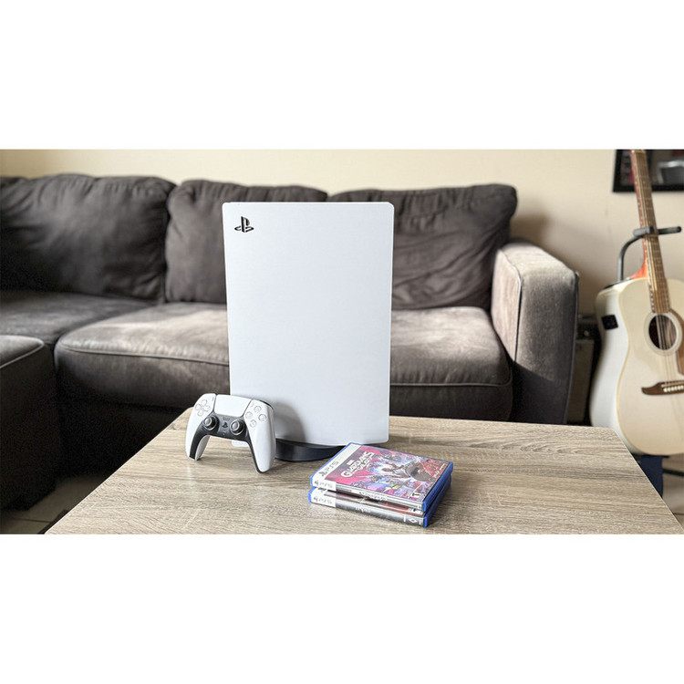 کنسول بازی سونی مدل PlayStation 5 ظرفیت 825 گیگابایت ریجن 1200 آسیا به همراه دسته اضافی و پایه شارژر و هدست