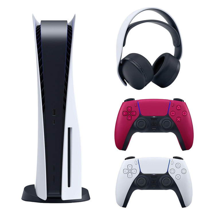 کنسول بازی سونی مدل PlayStation 5 ظرفیت 825 گیگابایت ریجن 1200 آسیا به همراه دسته اضافی و هدست