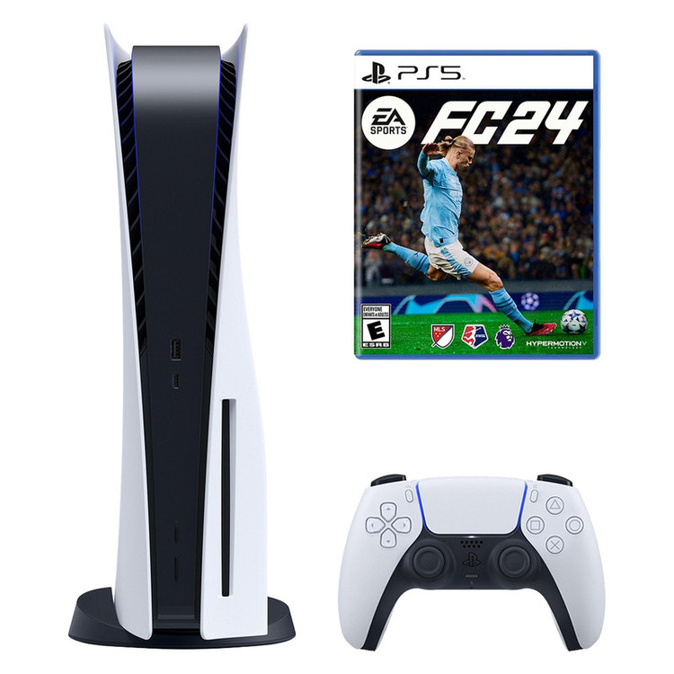 کنسول بازی سونی مدل PlayStation 5 ظرفیت 825 گیگابایت ریجن 1216A اروپا به همراه بازی EA Sports FC 24