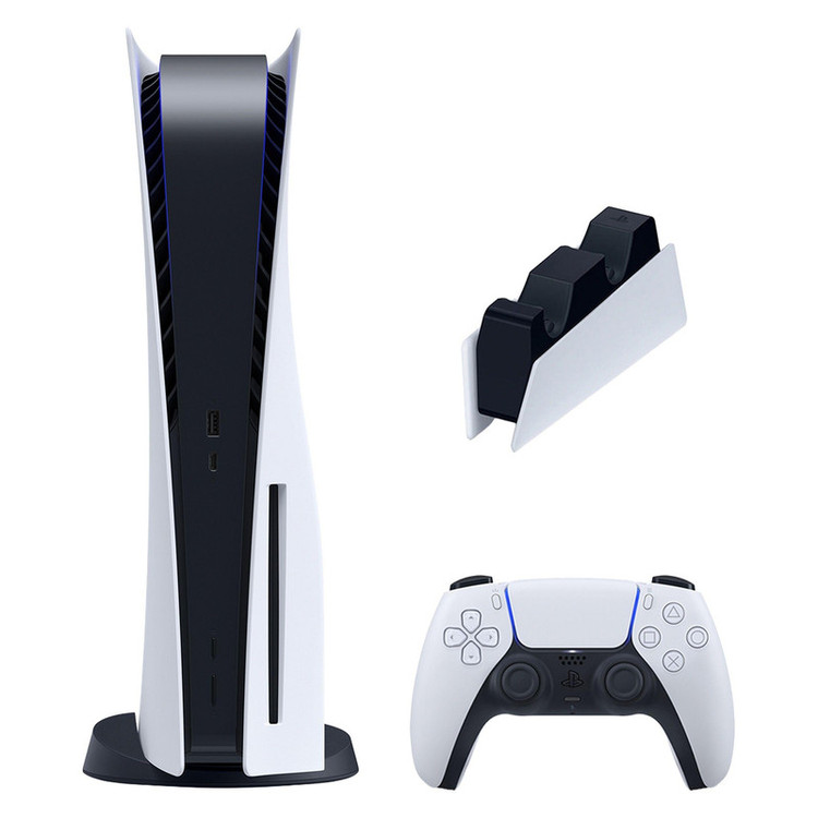 کنسول بازی سونی مدل PlayStation 5 ظرفیت 825 گیگابایت ریجن 1200 آسیا به همراه پایه شارژر