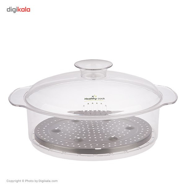 بخارپز 13 لیتری پارس خزر مدل Digi Steel
