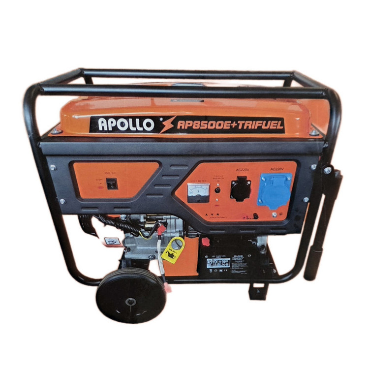 موتور برق گازسوز 20 اسب بخار آپولو مدل AP8500E+TRIFUL