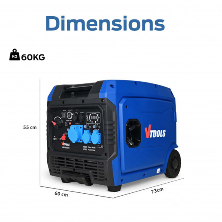 موتور برق بنزینی 6500 اسب بخار وی تولز مدل VG7000ISR