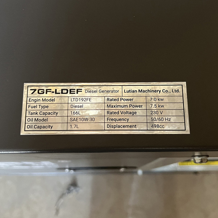 موتور برق دیزلی 9 اسب بخار لوتیان مدل 7GF-LDEF-1P