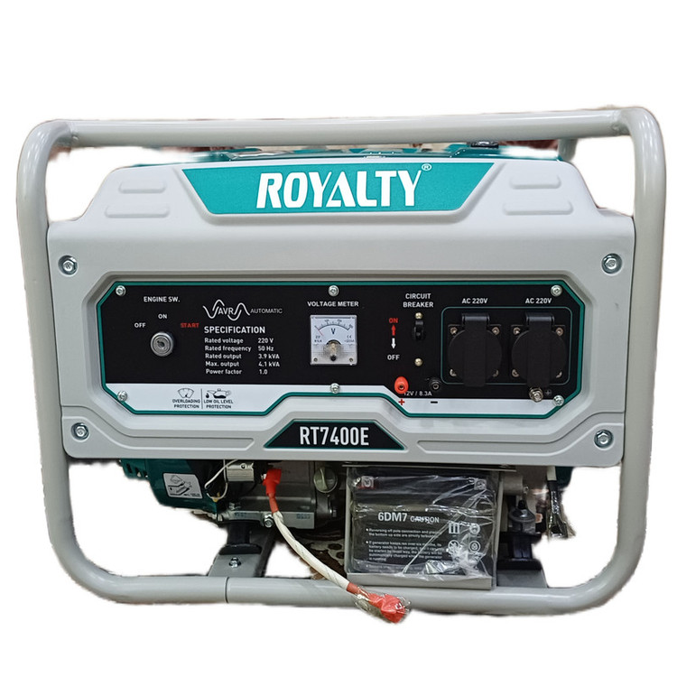 موتور برق بنزینی 4 کیلووات وات رویالتی مدل RT7400E