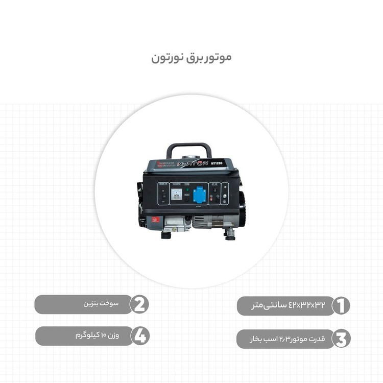 موتور برق نورتون کد N-T-1200
