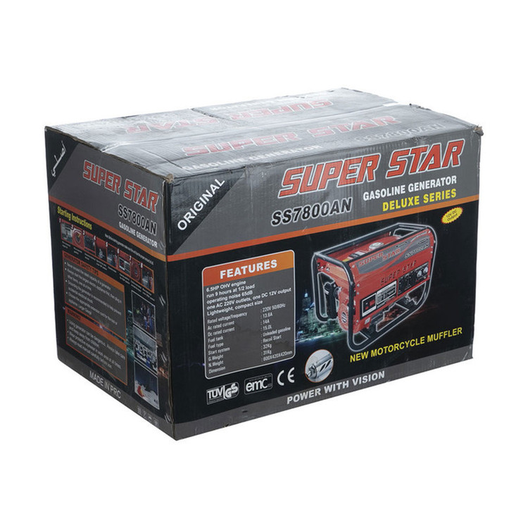 موتور برق بنزینی سوپر استار مدل SS7800AN ظرفیت 3.5 کیلو وات
