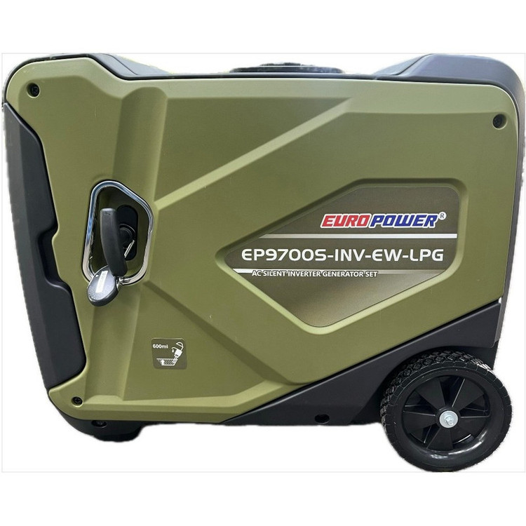 موتور برق بنزینی 9 اسب بخار یورو پاور مدل EP9700S-INV-EW-LPG