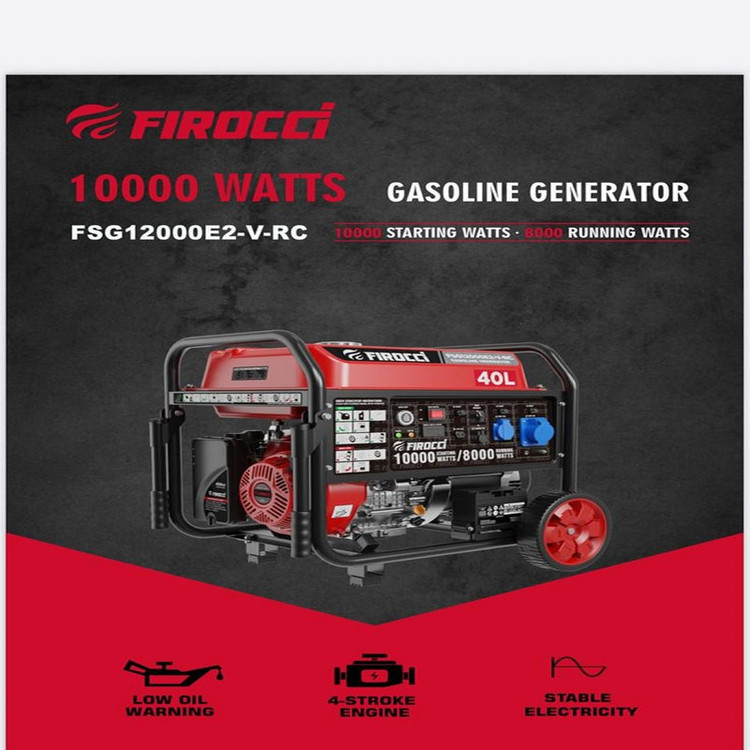 موتور برق بنزینی 17 اسب بخار فیروکسی مدل FSG12000E2-V-RC