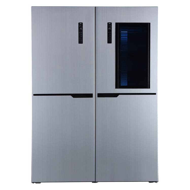 یخچال فریزر دوقلو 40 فوت استیلون مدل STORM PLUS، دارای اخطار باز ماندن درب و یخساز دستی، ارتفاع 200، پهنای 65 و عمق 65 سانتی متر، میزان مصرف انرژی C، دارای 8 طبقه در یخچال و 8 طبقه در فریزر