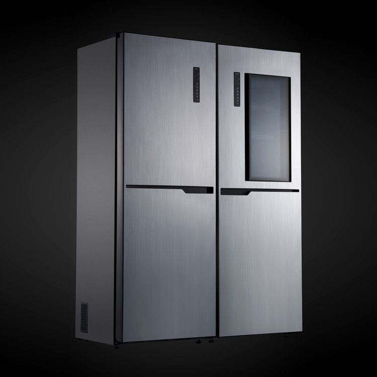 یخچال فریزر دوقلو 40 فوت استیلون مدل STORM PLUS، دارای اخطار باز ماندن درب و یخساز دستی، ارتفاع 200، پهنای 65 و عمق 65 سانتی متر، میزان مصرف انرژی C، دارای 8 طبقه در یخچال و 8 طبقه در فریزر