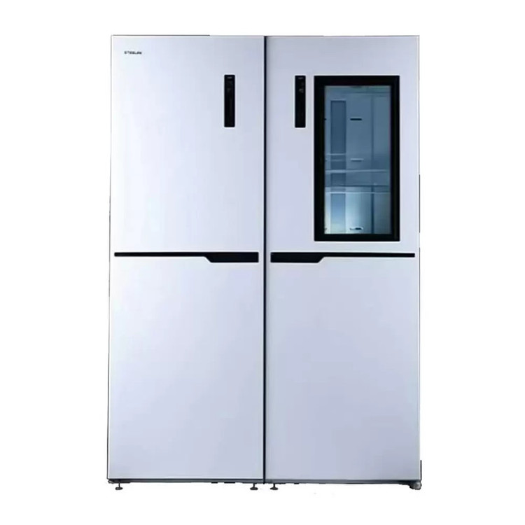 یخچال فریزر دوقلو 40 فوت استیلون مدل STORM PLUS، دارای اخطار باز ماندن درب و یخساز دستی، ارتفاع 200، پهنای 65 و عمق 65 سانتی متر، میزان مصرف انرژی C، دارای 8 طبقه در یخچال و 8 طبقه در فریزر