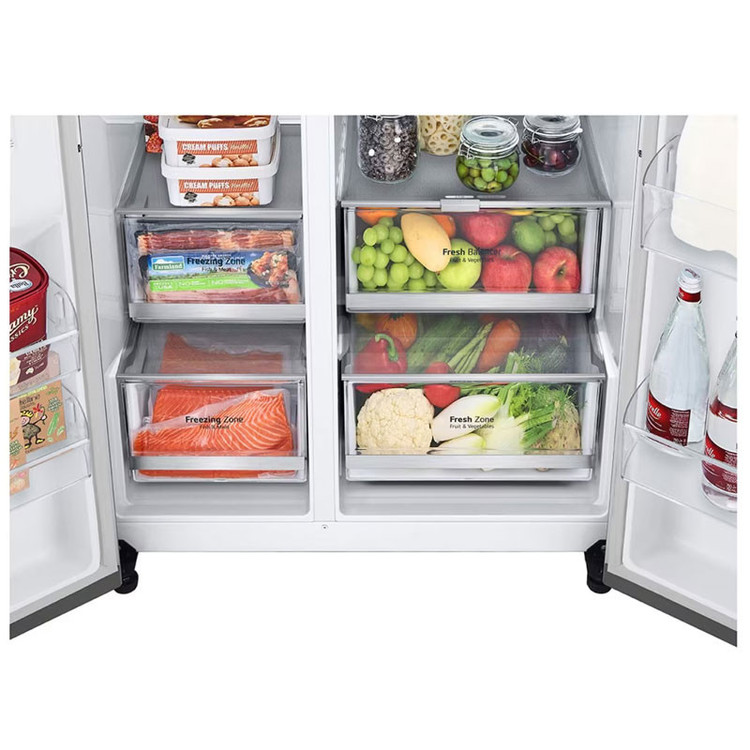 یخچال فریزر ساید بای ساید 34 فوت ال جی مدل GR-X348CSFS