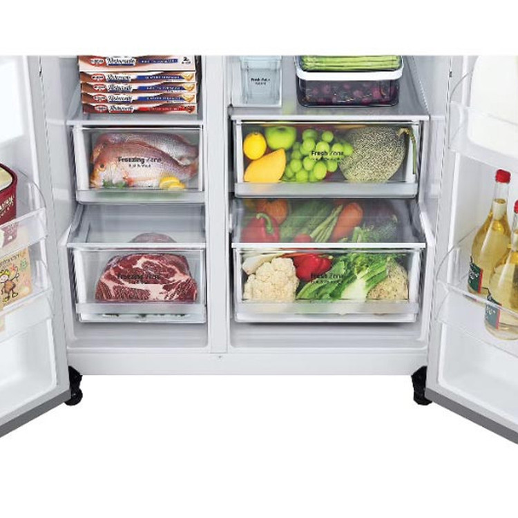 یخچال فریزر ساید بای ساید 24 فوت ال جی مدل GC-J267FLJW