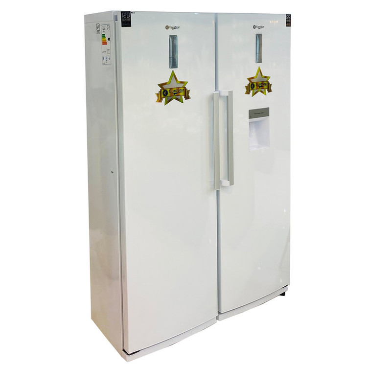 یخچال و فریزر دوقلو 36 فوت یورو استار مدل ENR1760W-ENF1760W