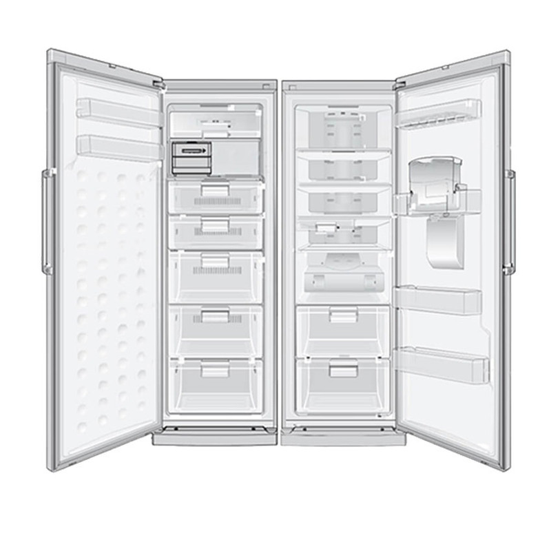یخچال فریزر دوقلو 40 فوت سام مدل RR60-RZ60