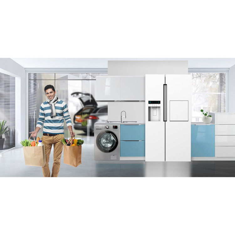 یخچال و فریزر ساید بای ساید 32 فوت اسنوا مدل SN8-2340GW