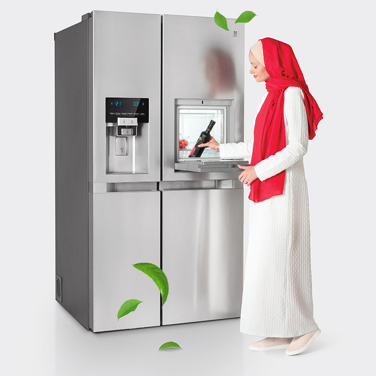 یخچال و فریزر ساید بای ساید 33 فوت دوو مدل DS-3330SS