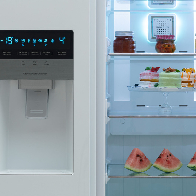 یخچال و فریزر ساید بای ساید 32 فوت اسنوا مدل S8-2322GW