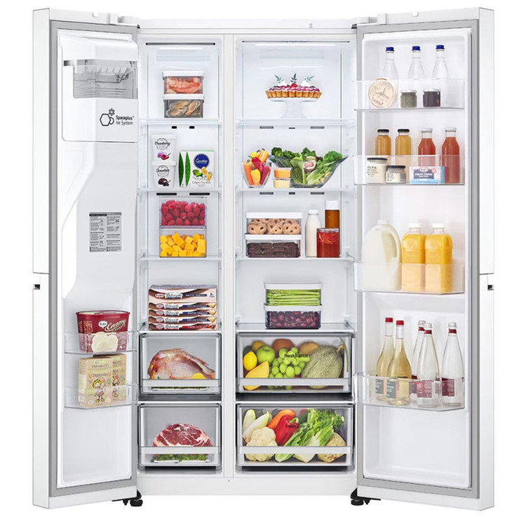 یخچال فریزر ساید بای ساید 24 فوت ال جی مدل GC-J257SQSV