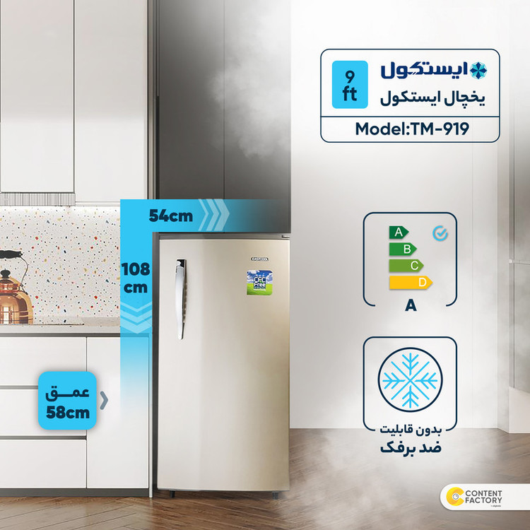 یخچال 9 فوت ایستکول مدل TM-919